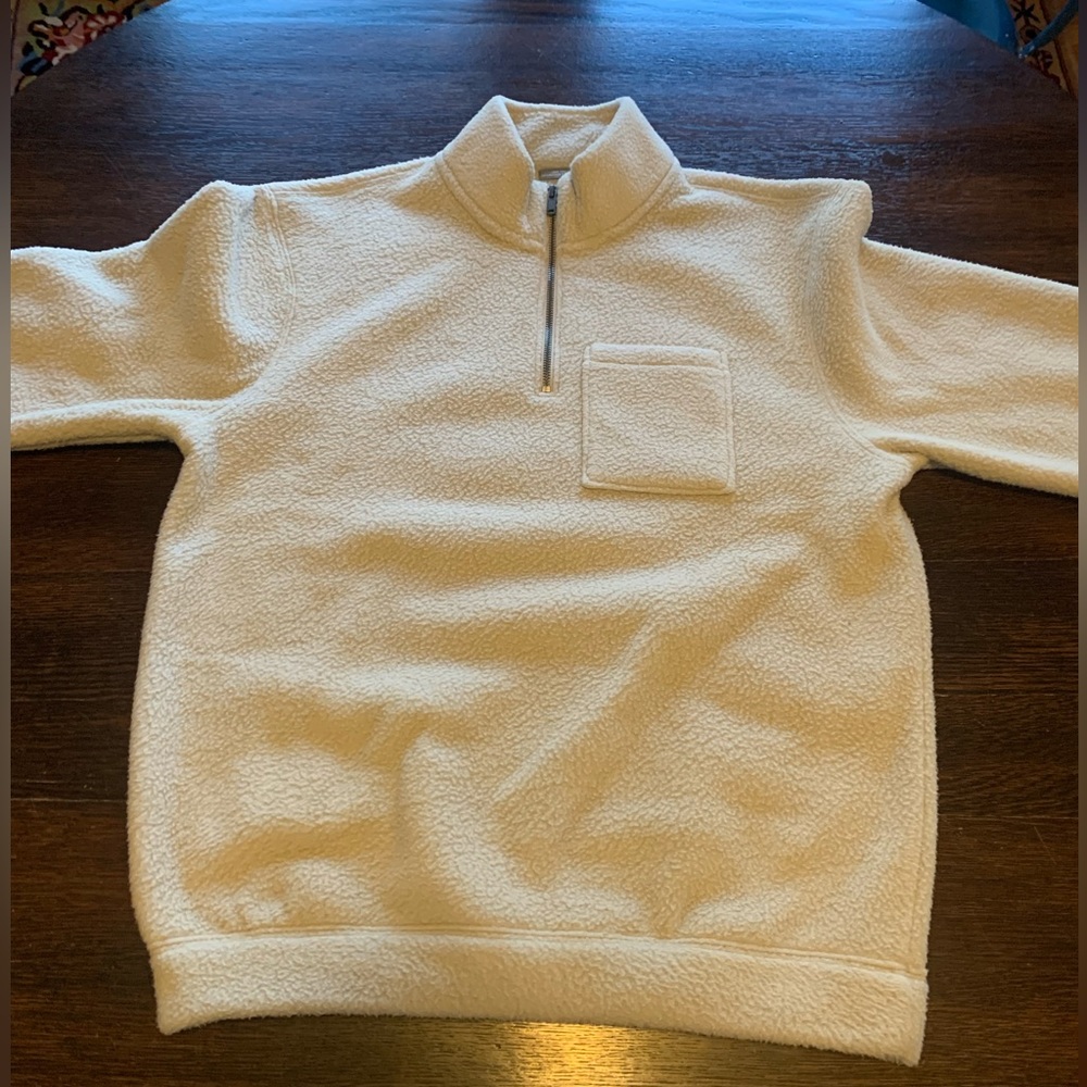 Gap Men's Polar Fleece 1/4 Zip Pullover Oat Size Small